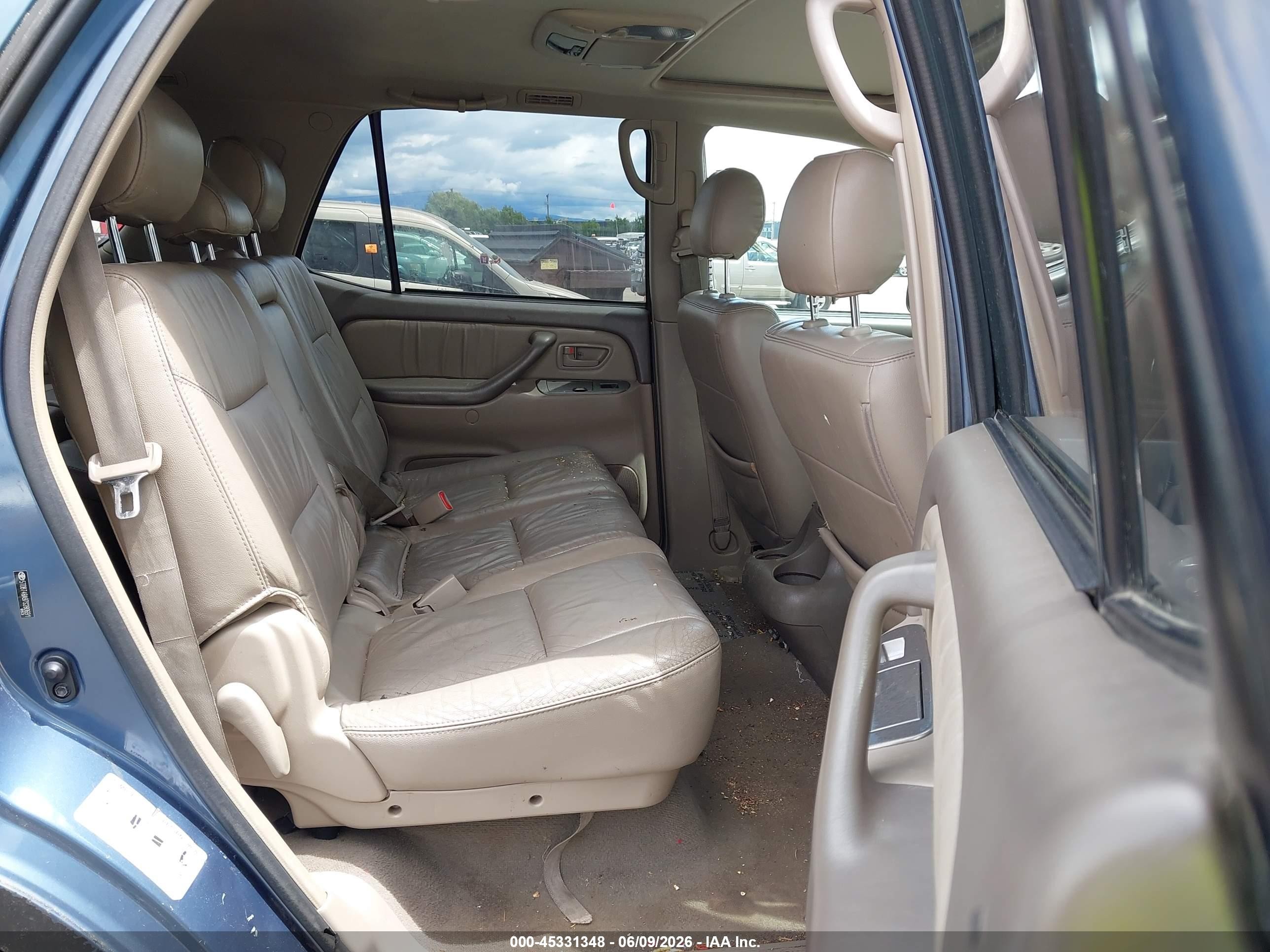 2007 Toyota Sequoia Limited V8 Blue vin: 5TDBT48A97S280691