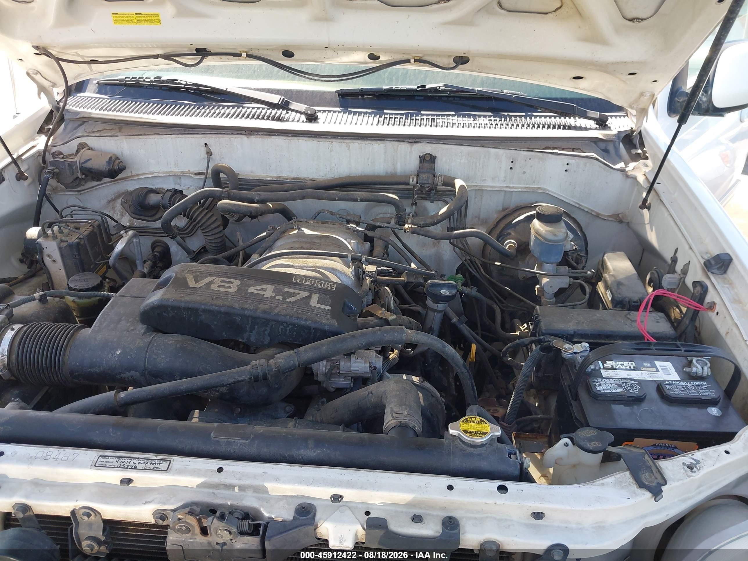 2001 Toyota Sequoia Limited V8 White vin: 5TDBT48AX1S051248