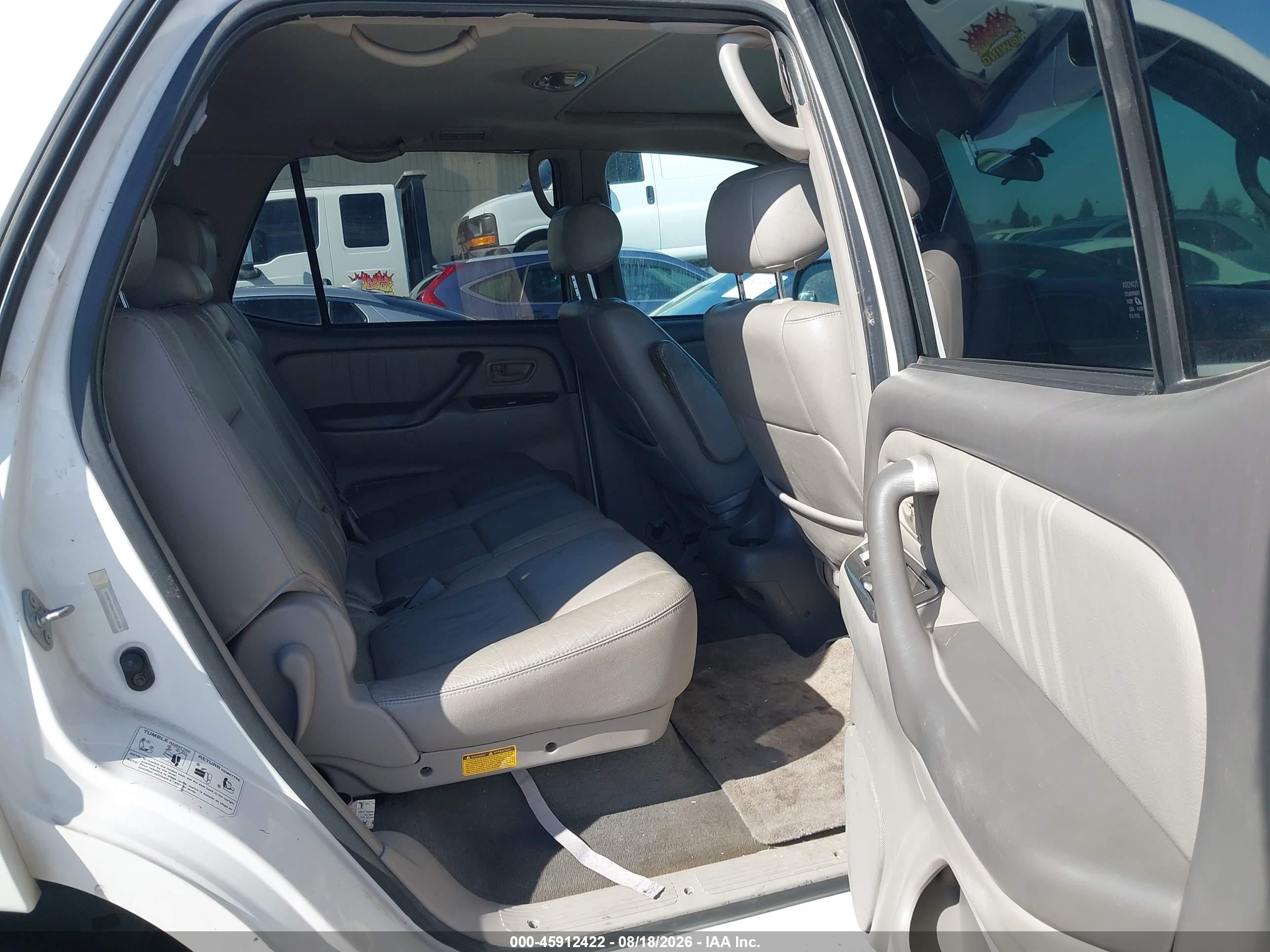 2001 Toyota Sequoia Limited V8 White vin: 5TDBT48AX1S051248
