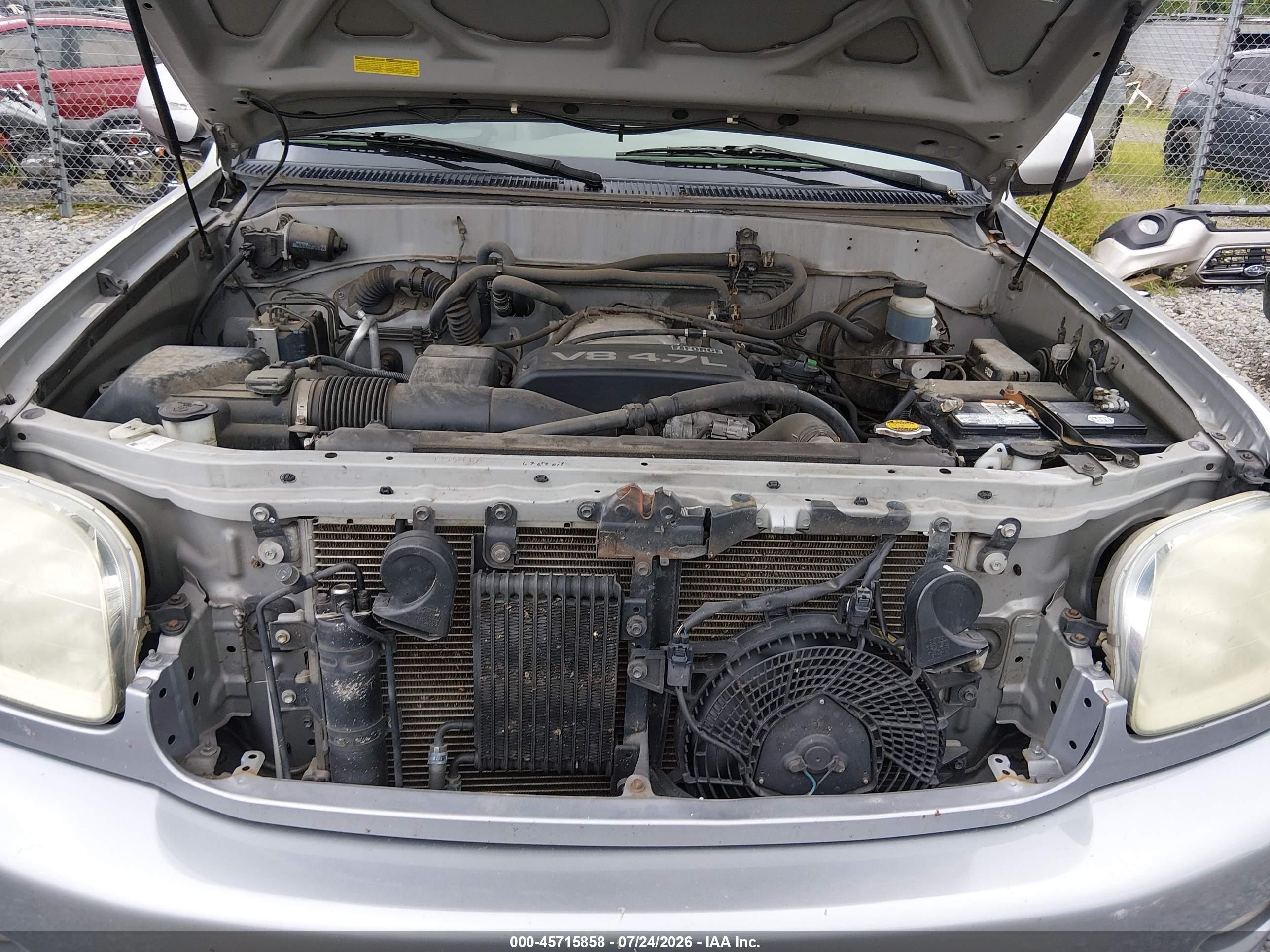 2002 Toyota Sequoia Limited V8 Silver vin: 5TDBT48AX2S117721
