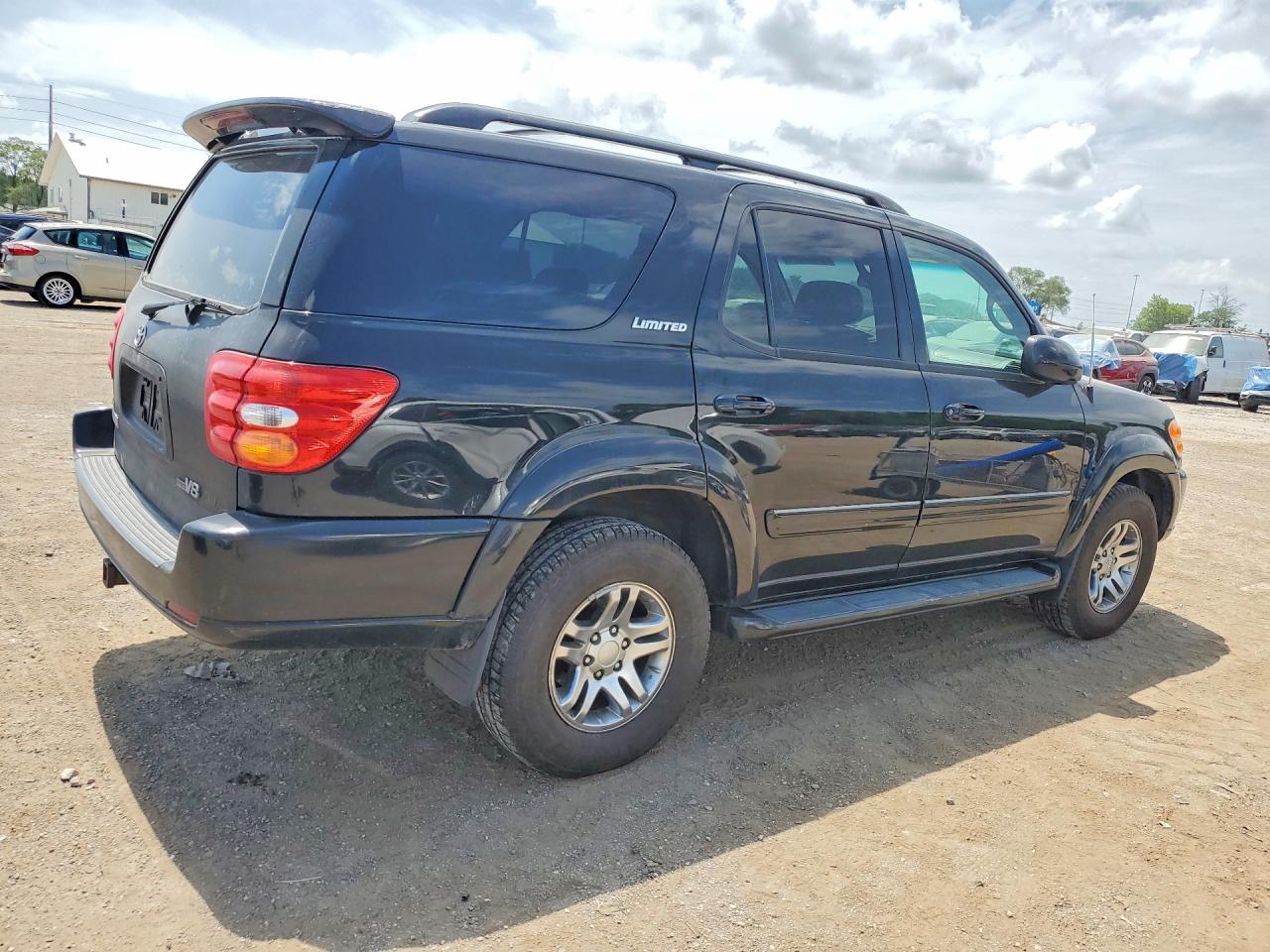 2003 Toyota Sequoia Limited Black vin: 5TDBT48AX3S153636