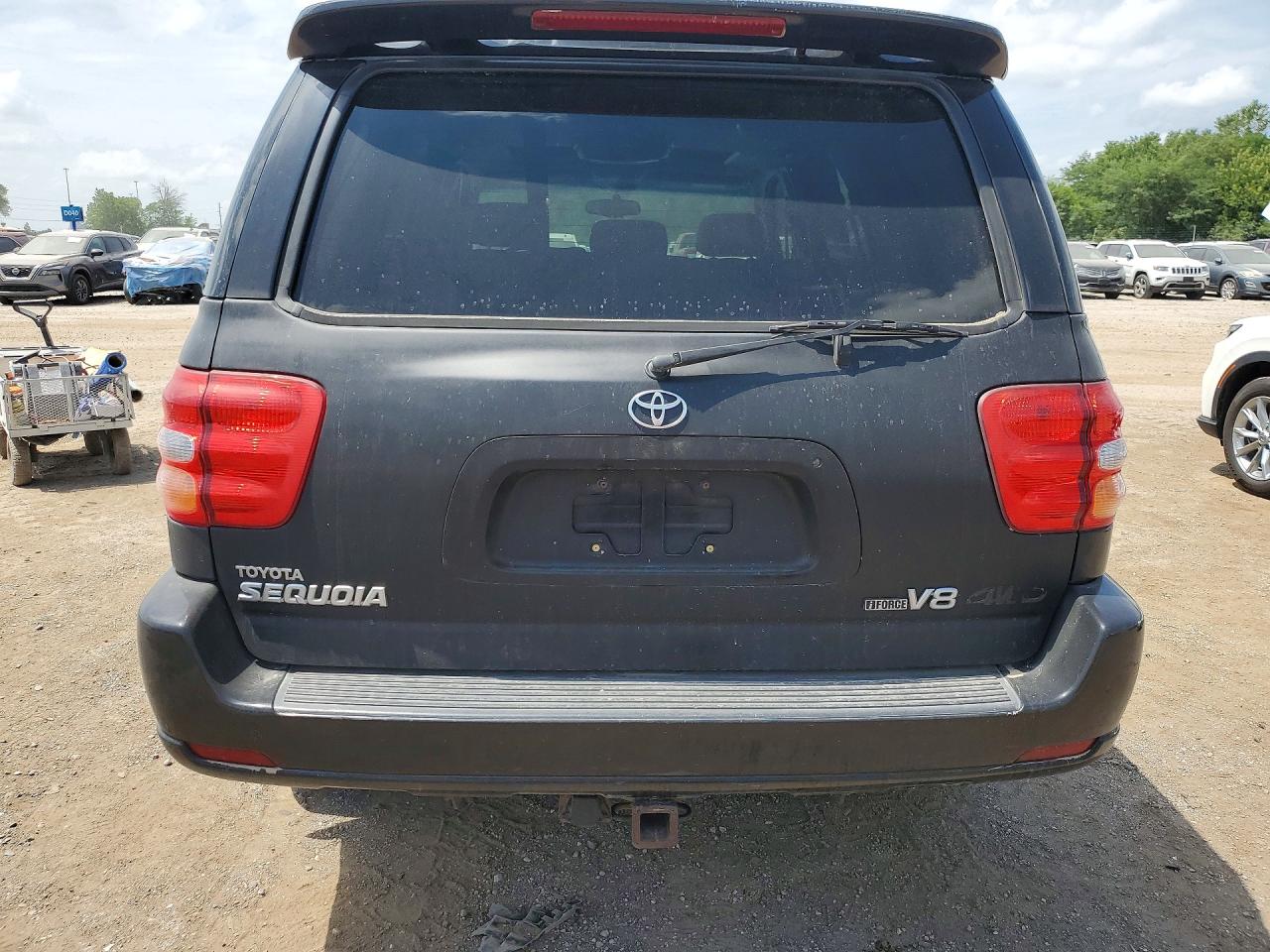 2003 Toyota Sequoia Limited Black vin: 5TDBT48AX3S153636