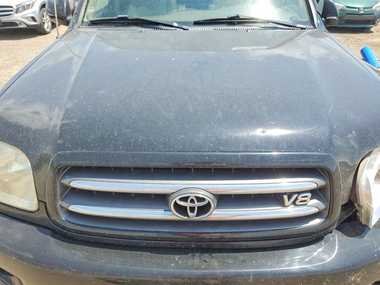 2003 Toyota Sequoia Limited Black vin: 5TDBT48AX3S153636