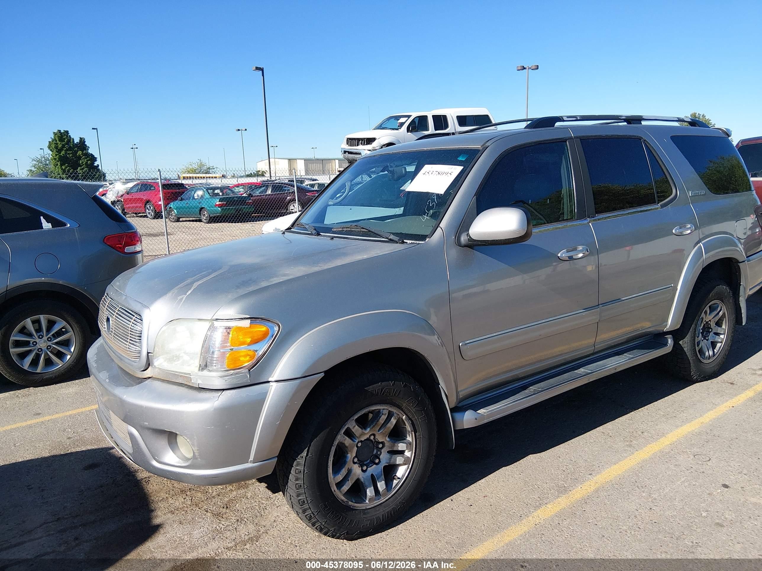 2003 Toyota Sequoia Limited V8 Gray vin: 5TDBT48AX3S160411