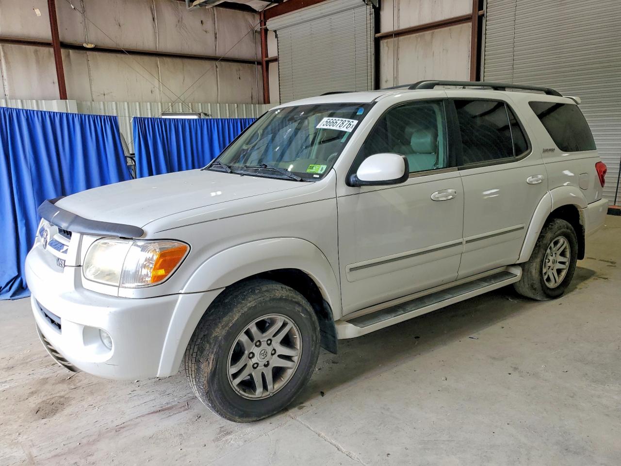 2005 Toyota Sequoia Limited White vin: 5TDBT48AX5S243081