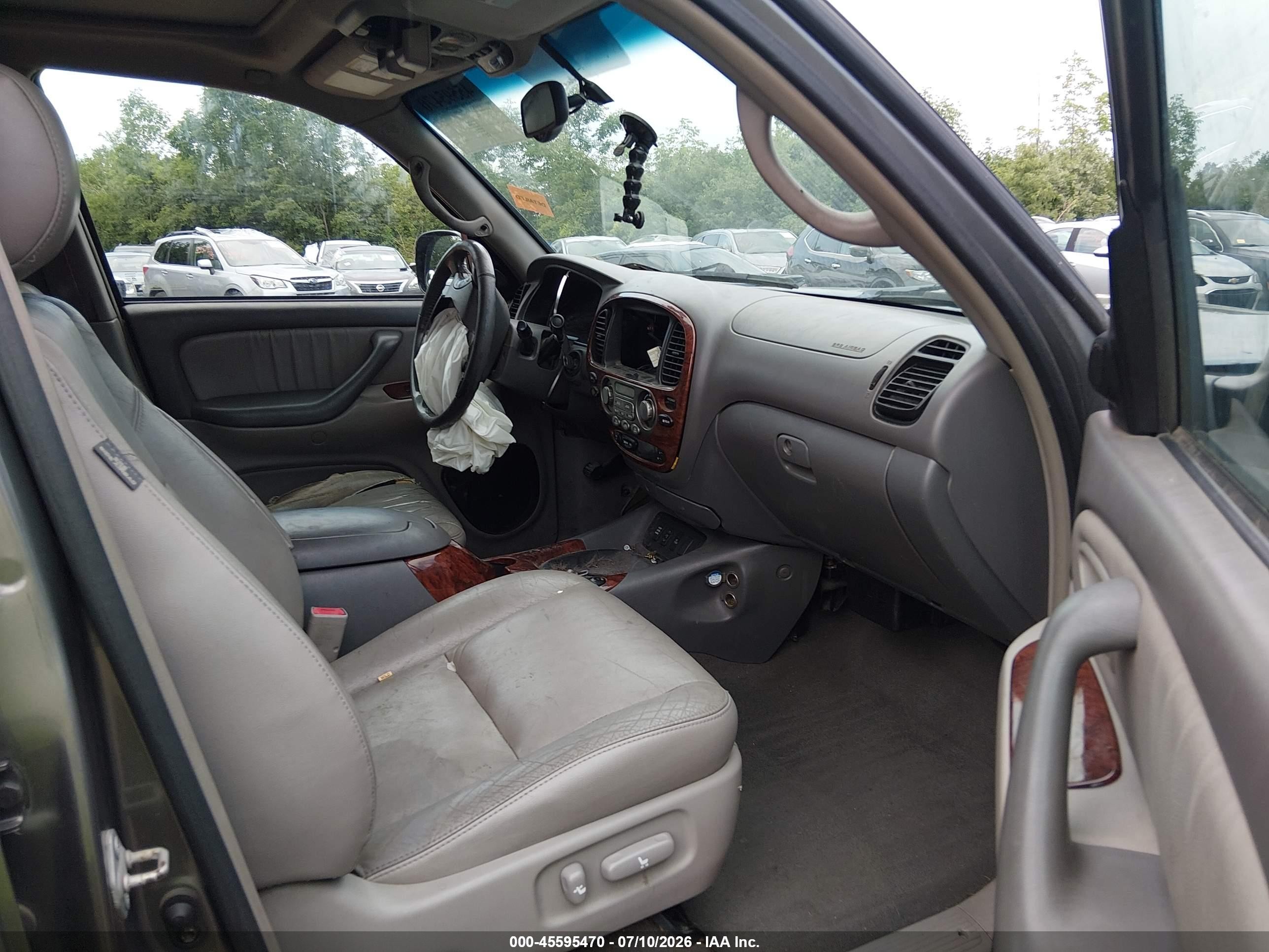 2005 Toyota Sequoia Limited V8 Gray vin: 5TDBT48AX5S249964