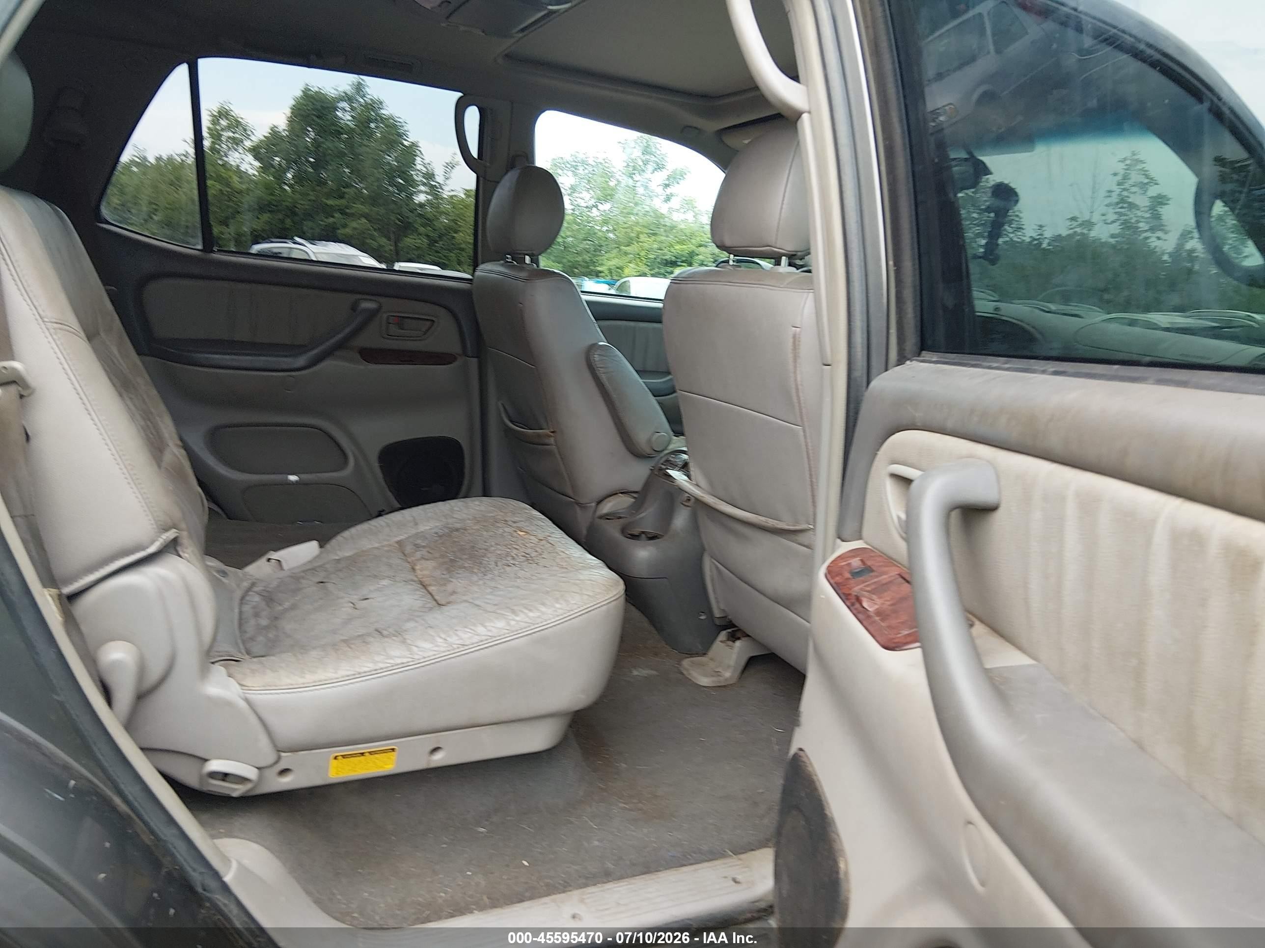 2005 Toyota Sequoia Limited V8 Gray vin: 5TDBT48AX5S249964