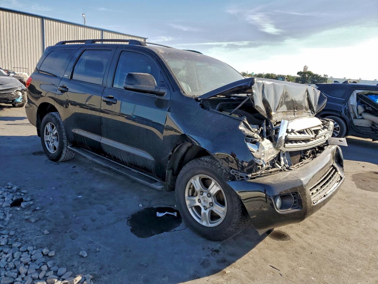 2014 Toyota Sequoia Sr5 Black vin: 5TDBW5G10ES098020