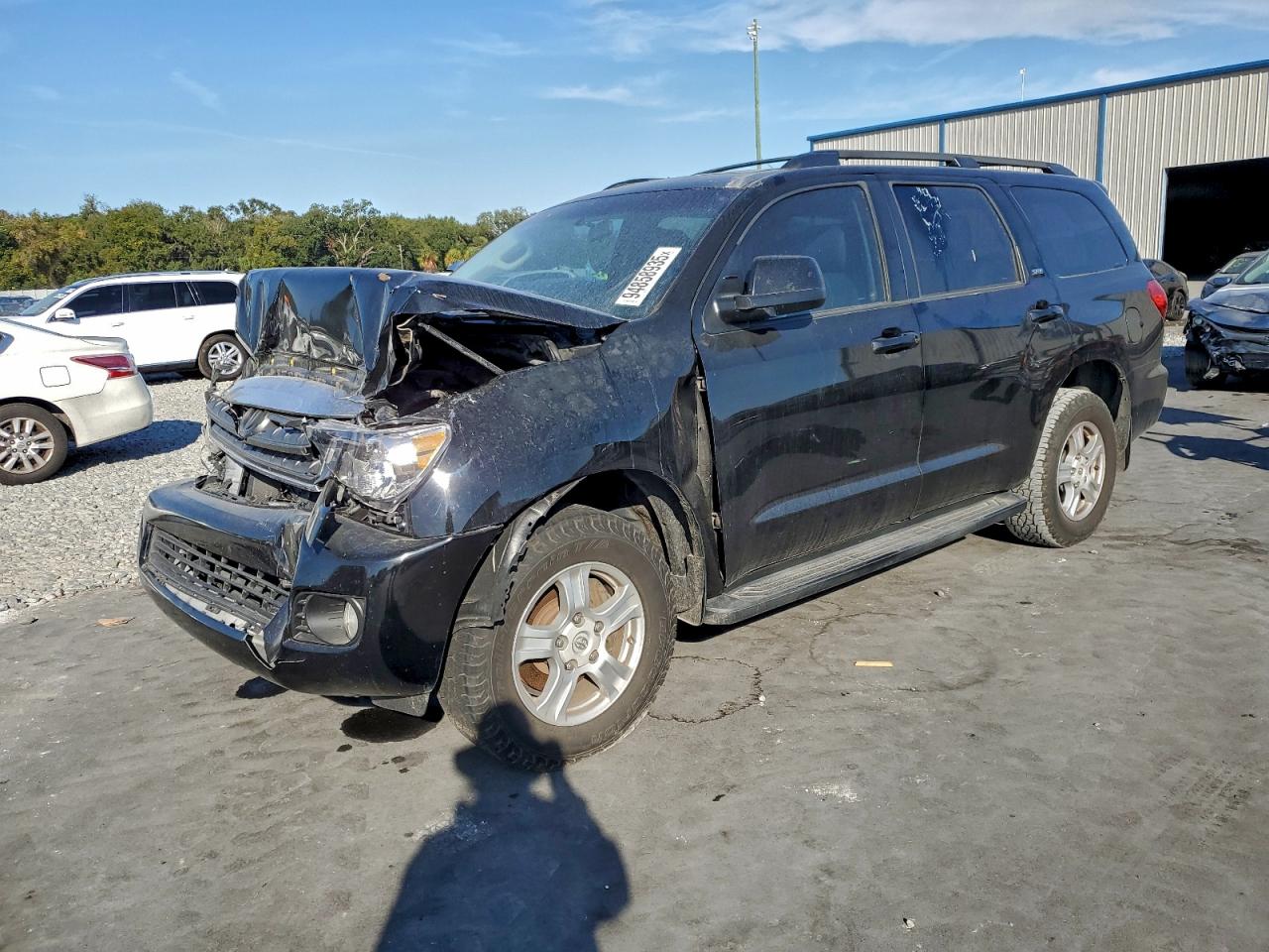 2014 Toyota Sequoia Sr5 Black vin: 5TDBW5G10ES098020