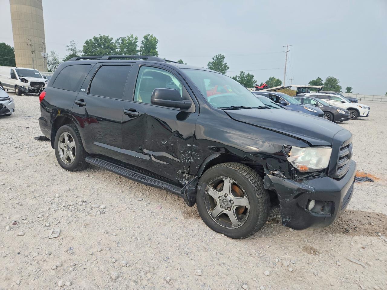 2012 Toyota Sequoia Sr5 Black vin: 5TDBW5G14CS058780