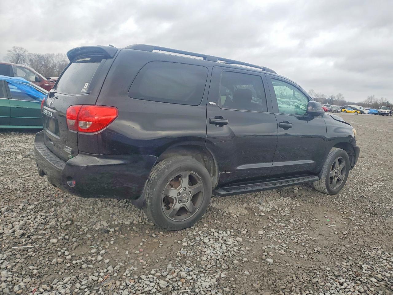 2015 Toyota Sequoia Sr5 Black vin: 5TDBW5G14FS124278