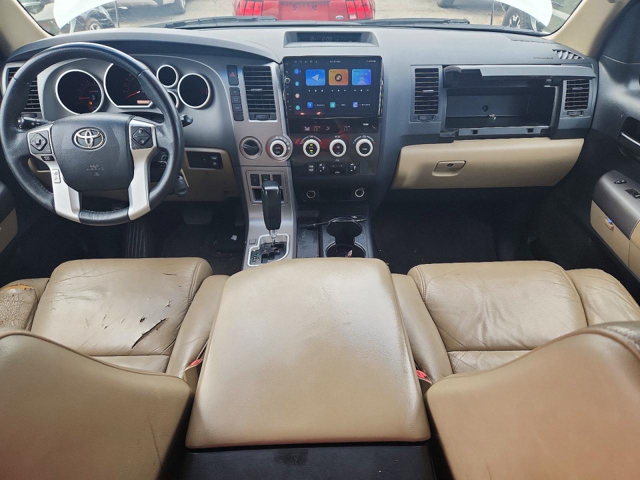 2015 Toyota Sequoia Sr5 White vin: 5TDBW5G14FS125365