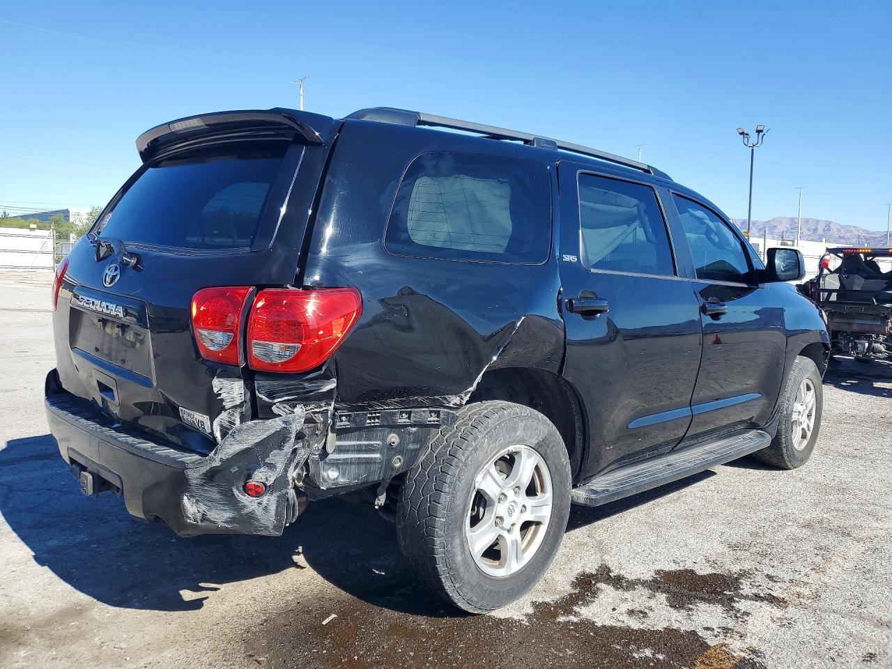 2014 Toyota Sequoia Sr5 Black vin: 5TDBW5G16ES098863