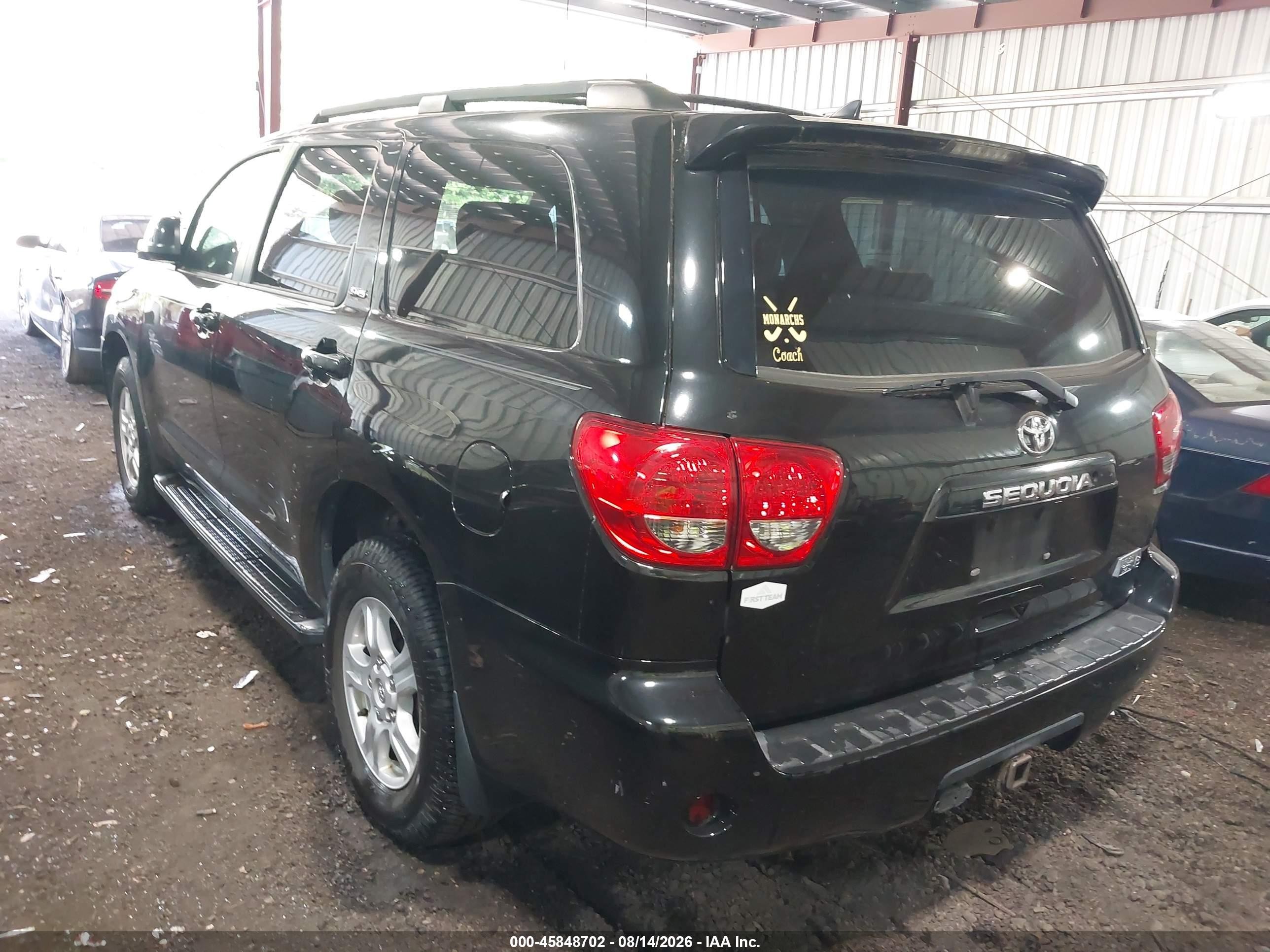 2015 Toyota Sequoia Sr5 5.7l V8 Black vin: 5TDBY5G11FS118352