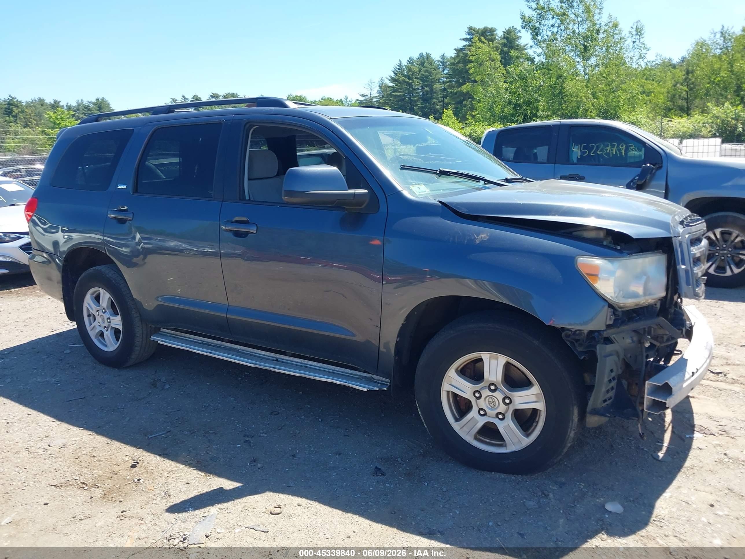 2010 Toyota Sequoia Sr5 5.7l V8 Black vin: 5TDBY5G14AS028489