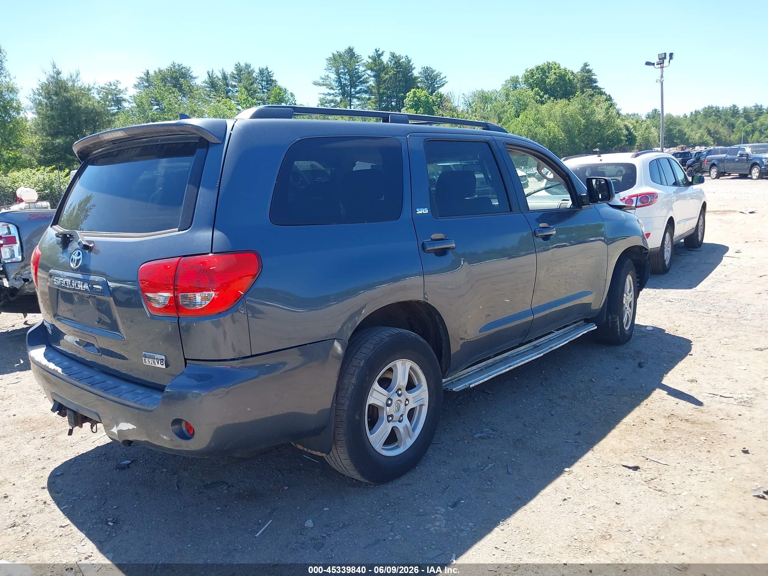 2010 Toyota Sequoia Sr5 5.7l V8 Black vin: 5TDBY5G14AS028489