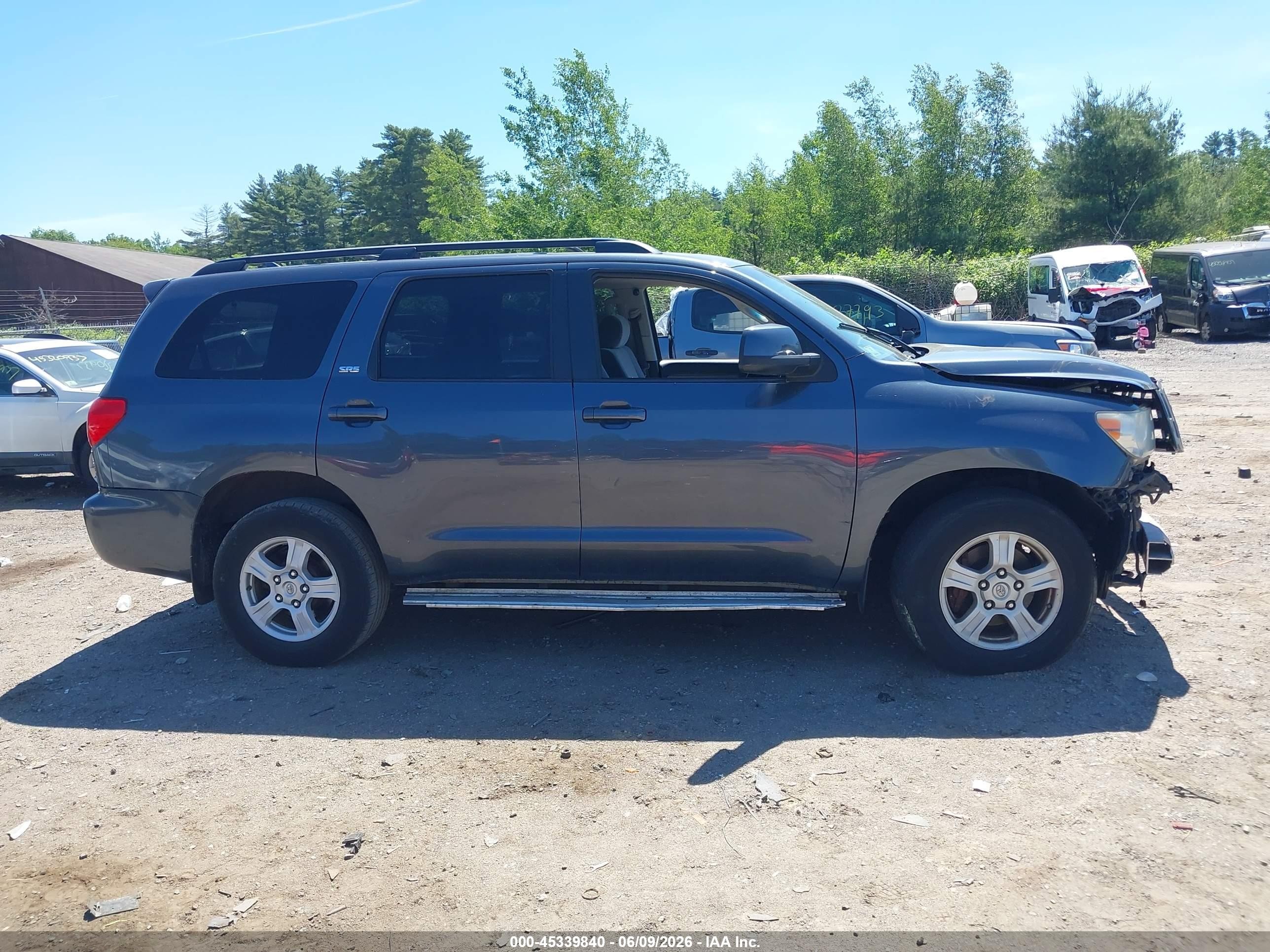2010 Toyota Sequoia Sr5 5.7l V8 Black vin: 5TDBY5G14AS028489