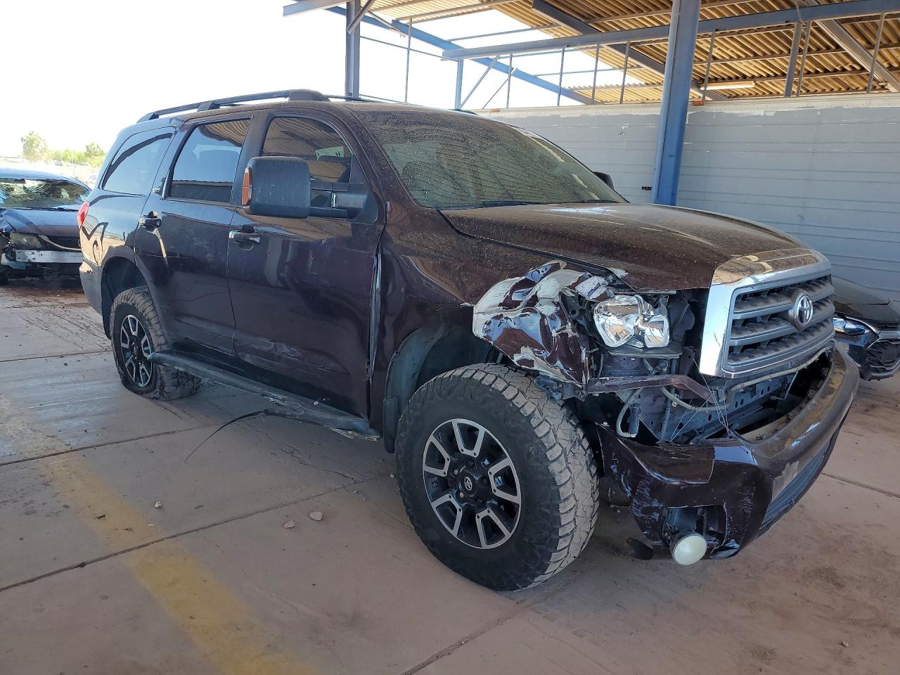 2013 Toyota Sequoia Sr5 Maroon vin: 5TDBY5G14DS075025