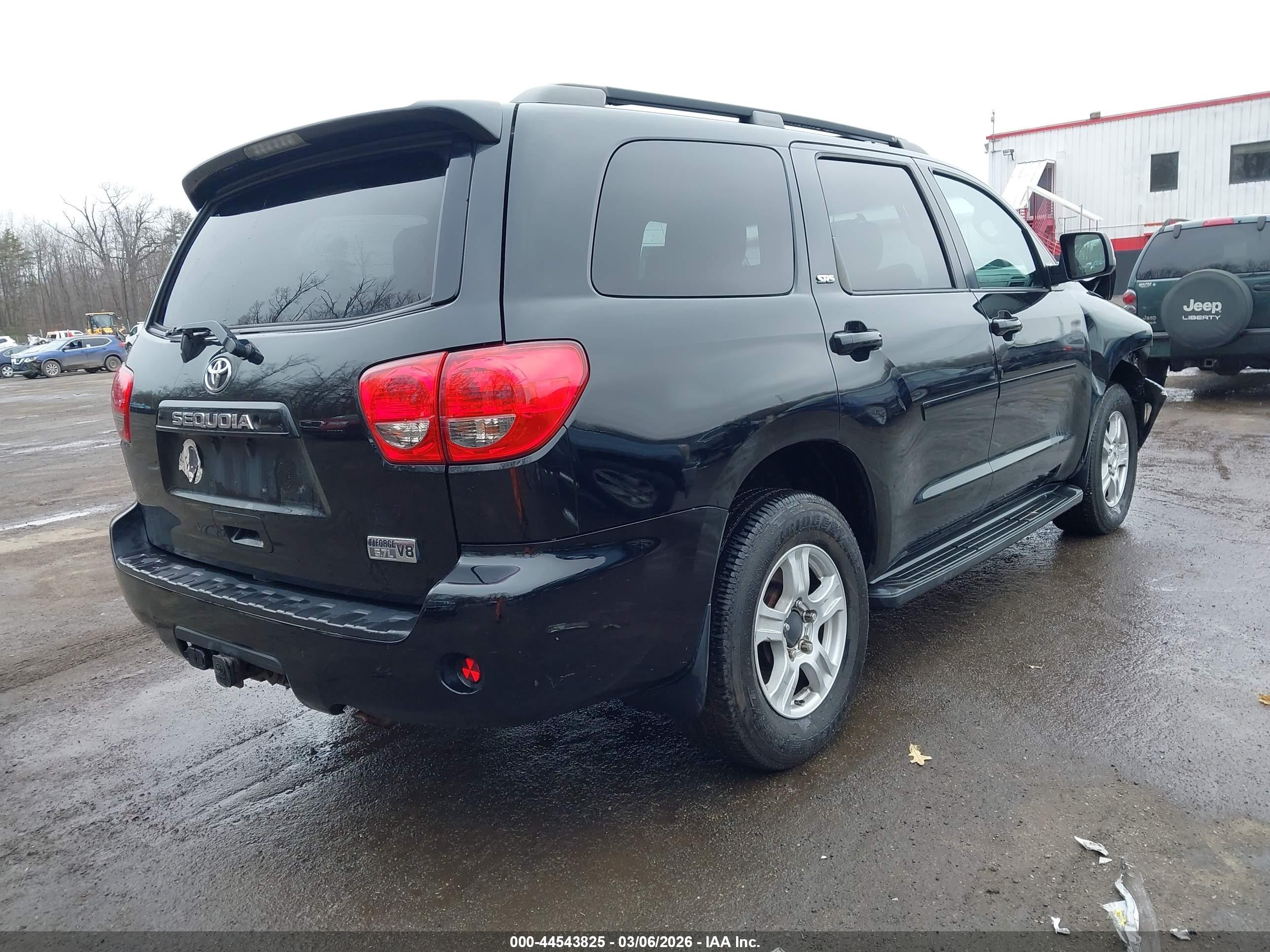 2013 Toyota Sequoia Sr5 5.7l V8 Black vin: 5TDBY5G16DS081117