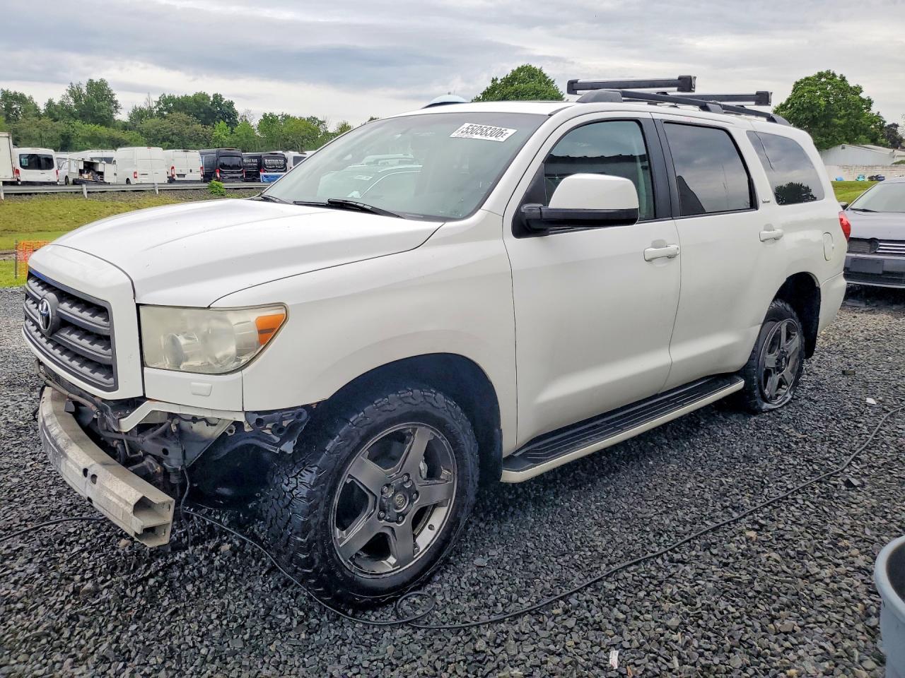 2010 Toyota Sequoia Sr5 Белый vin: 5TDBY5G17AS026221