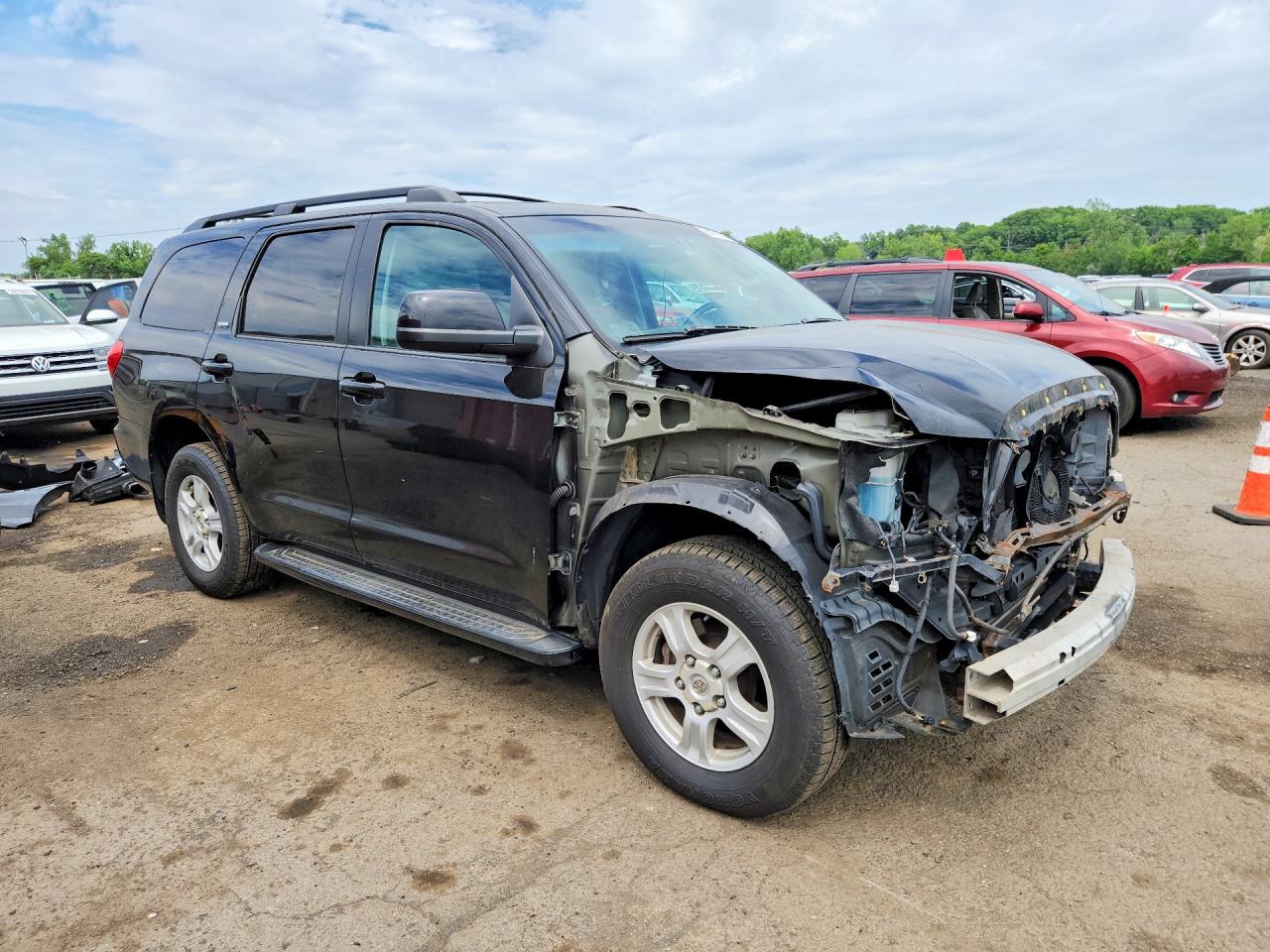2010 Toyota Sequoia Sr5 Black vin: 5TDBY5G1XAS027105