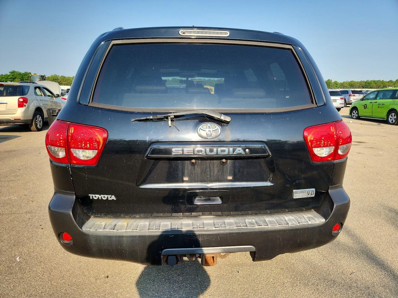 2008 Toyota Sequoia Sr5 Black vin: 5TDBY64A18S013033