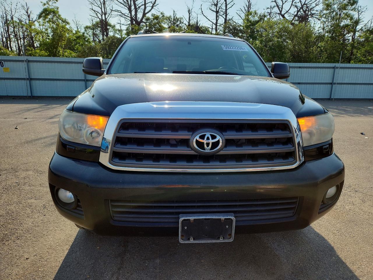2008 Toyota Sequoia Sr5 Black vin: 5TDBY64A18S013033
