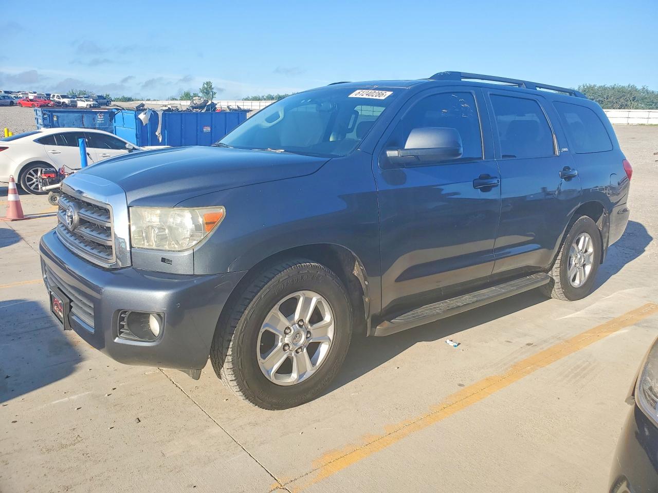 2008 Toyota Sequoia Sr5 Gray vin: 5TDBY64A38S008853