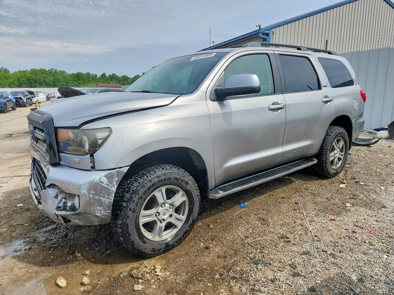 2008 Toyota Sequoia Sr5 Silver vin: 5TDBY64A38S009498