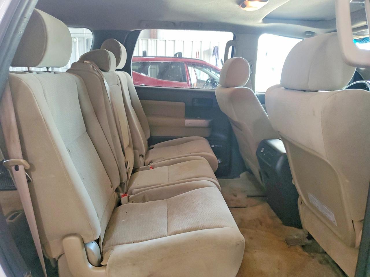 2008 Toyota Sequoia Sr5 White vin: 5TDBY64A68S011469
