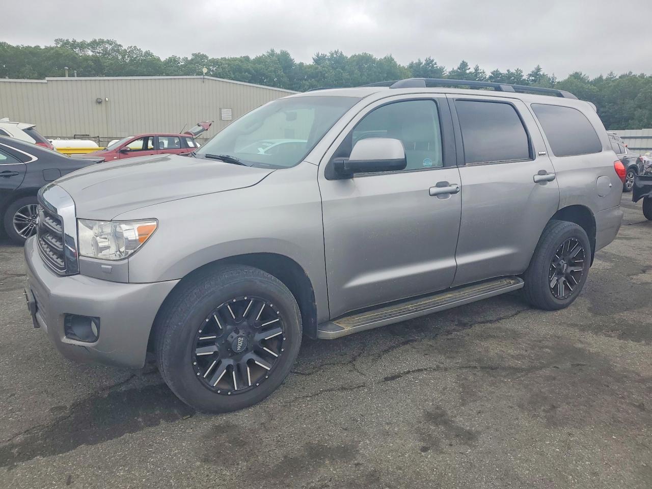 2008 Toyota Sequoia Sr5 Silver vin: 5TDBY64A98S009506