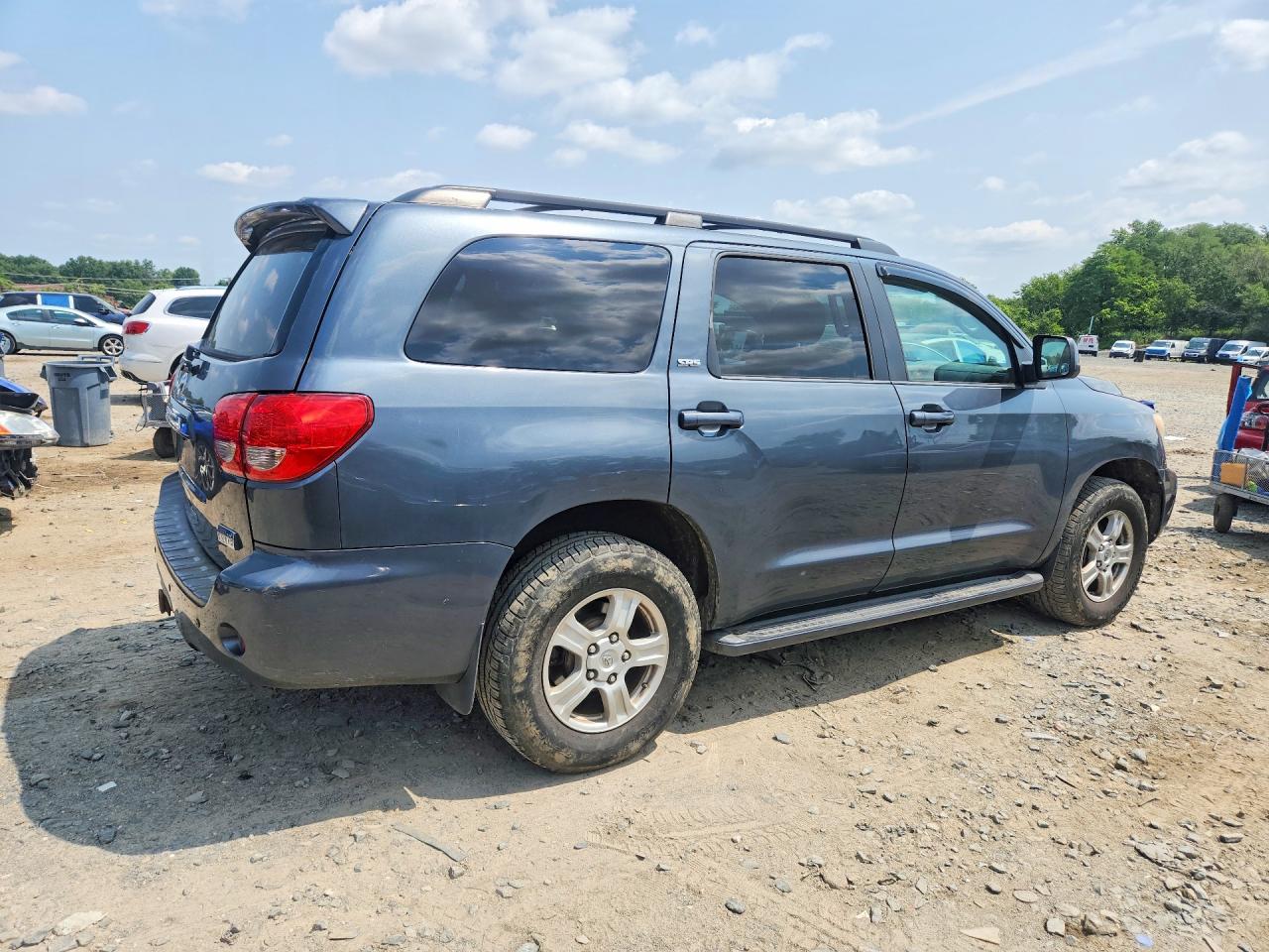 2008 Toyota Sequoia Sr5 Gray vin: 5TDBY64AX8S014231