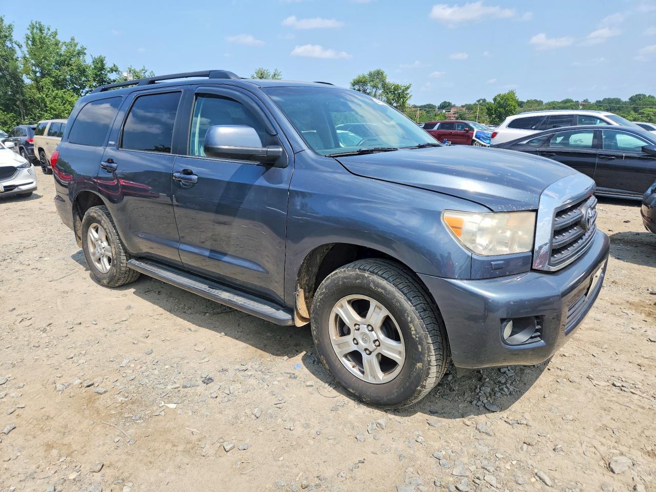 2008 Toyota Sequoia Sr5 Gray vin: 5TDBY64AX8S014231