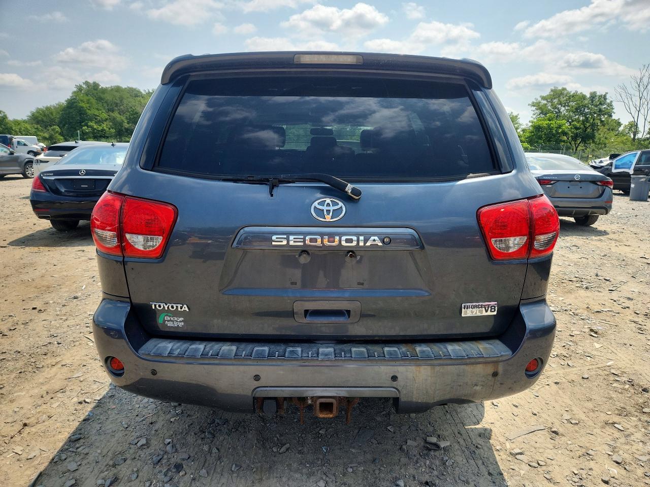 2008 Toyota Sequoia Sr5 Gray vin: 5TDBY64AX8S014231