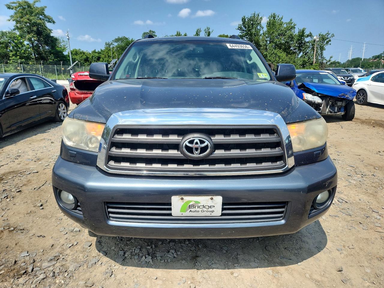 2008 Toyota Sequoia Sr5 Gray vin: 5TDBY64AX8S014231