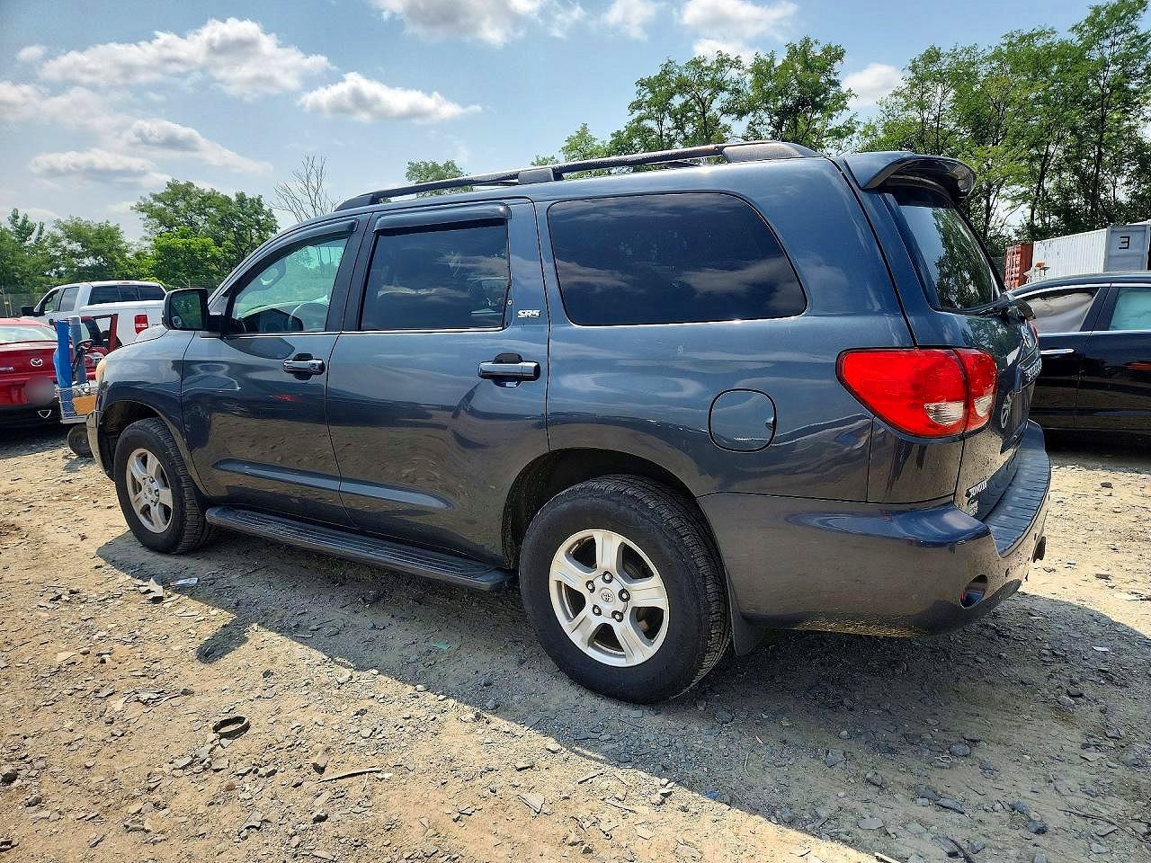2008 Toyota Sequoia Sr5 Gray vin: 5TDBY64AX8S014231