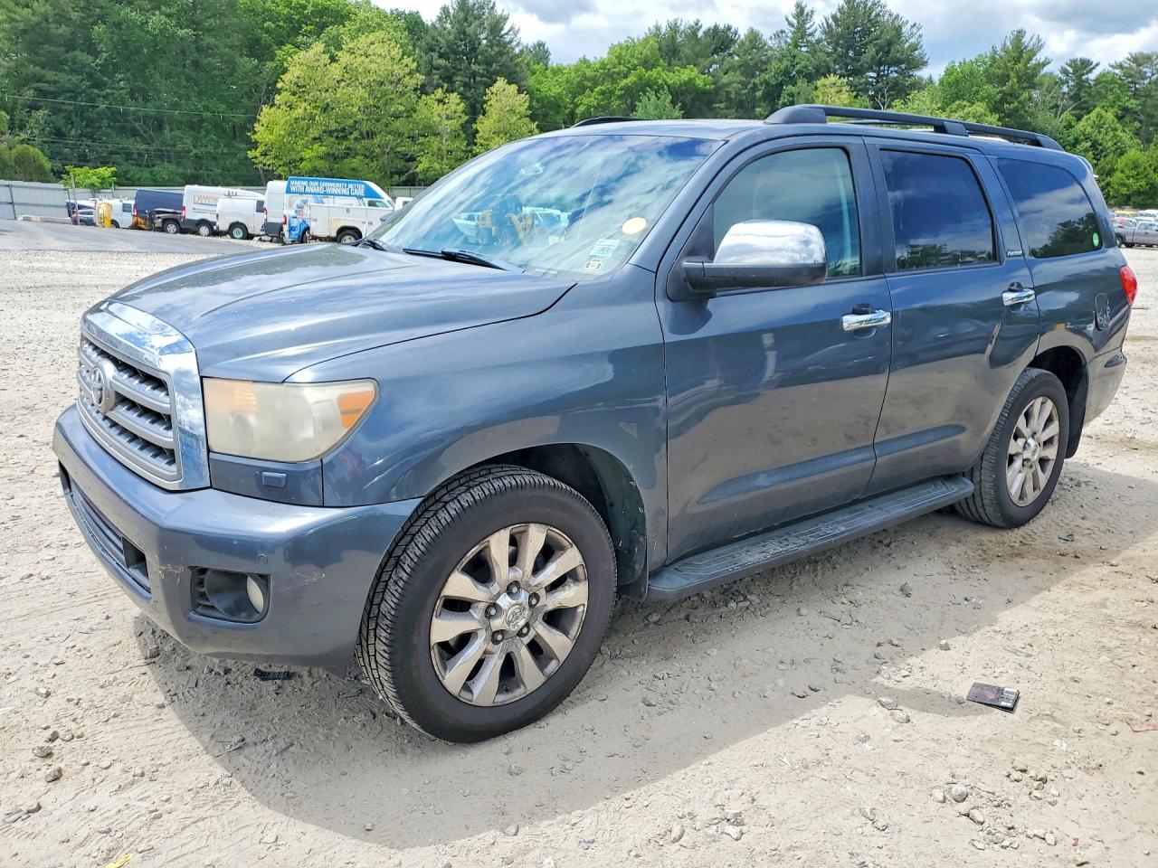 2008 Toyota Sequoia Platinum Gray vin: 5TDBY67A18S017014