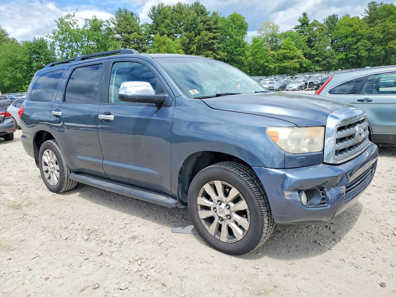 2008 Toyota Sequoia Platinum Gray vin: 5TDBY67A18S017014