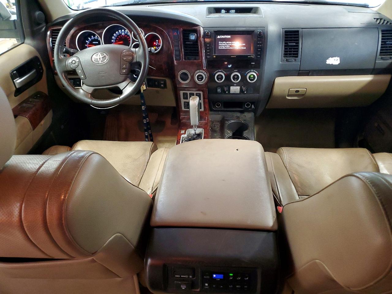 2008 Toyota Sequoia Platinum White vin: 5TDBY67A48S020702