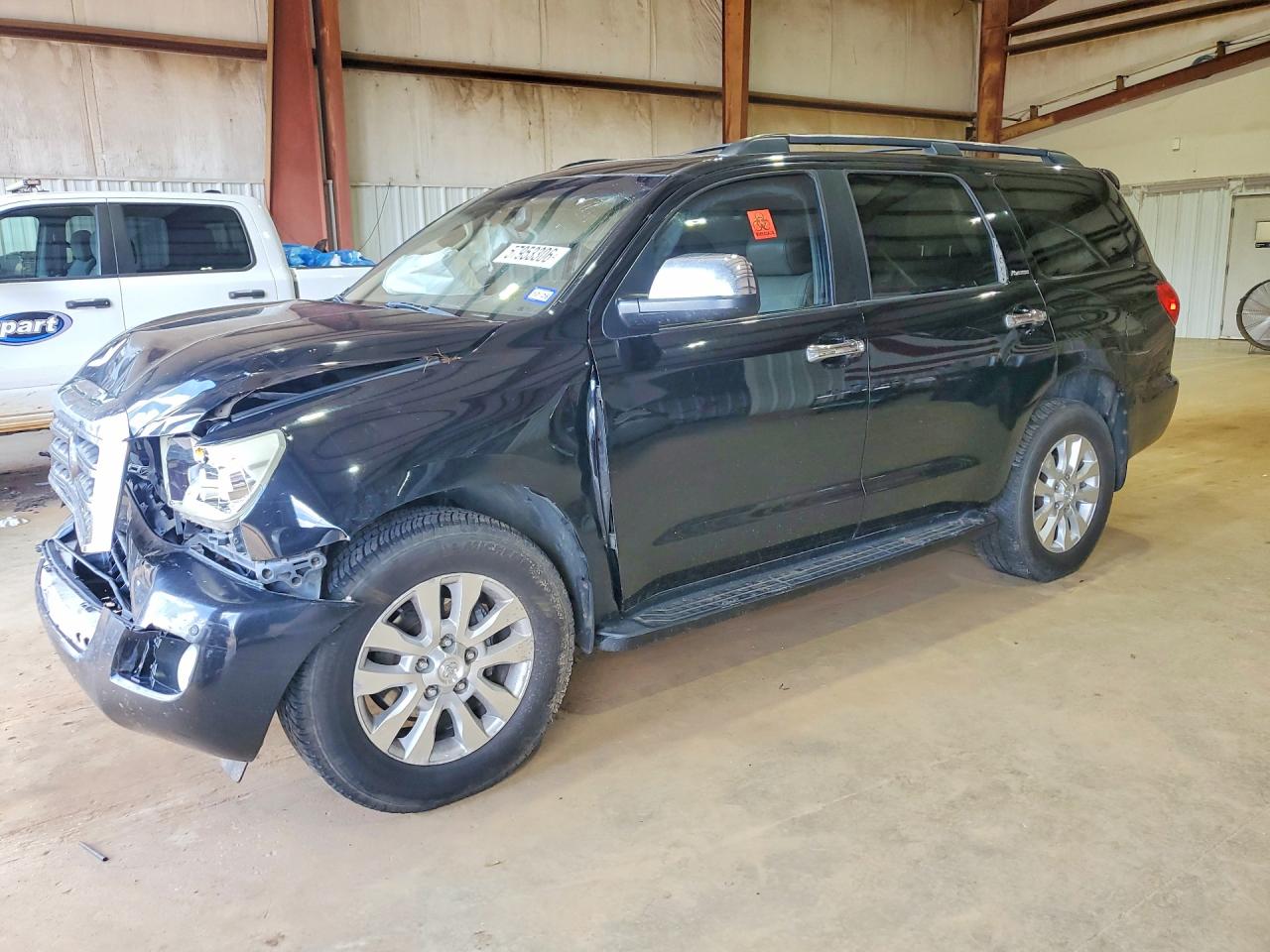 2008 Toyota Sequoia Platinum Black vin: 5TDBY67A88S008035
