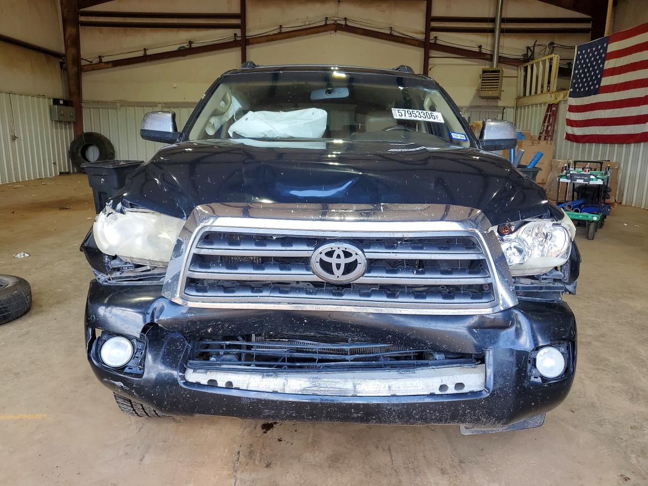2008 Toyota Sequoia Platinum Black vin: 5TDBY67A88S008035