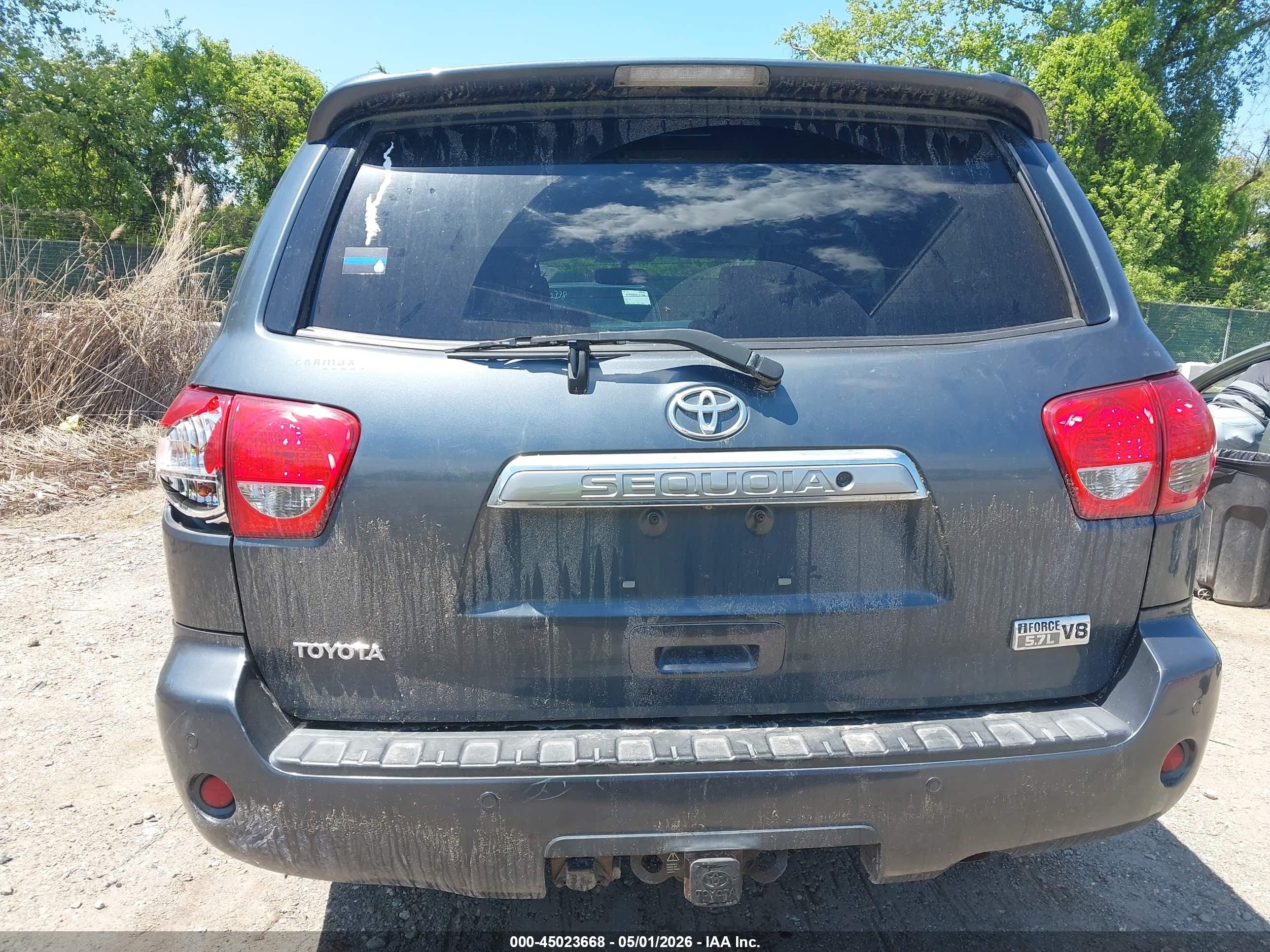 2008 Toyota Sequoia Platinum 5.7l V8 Gray vin: 5TDBY67A98S022025