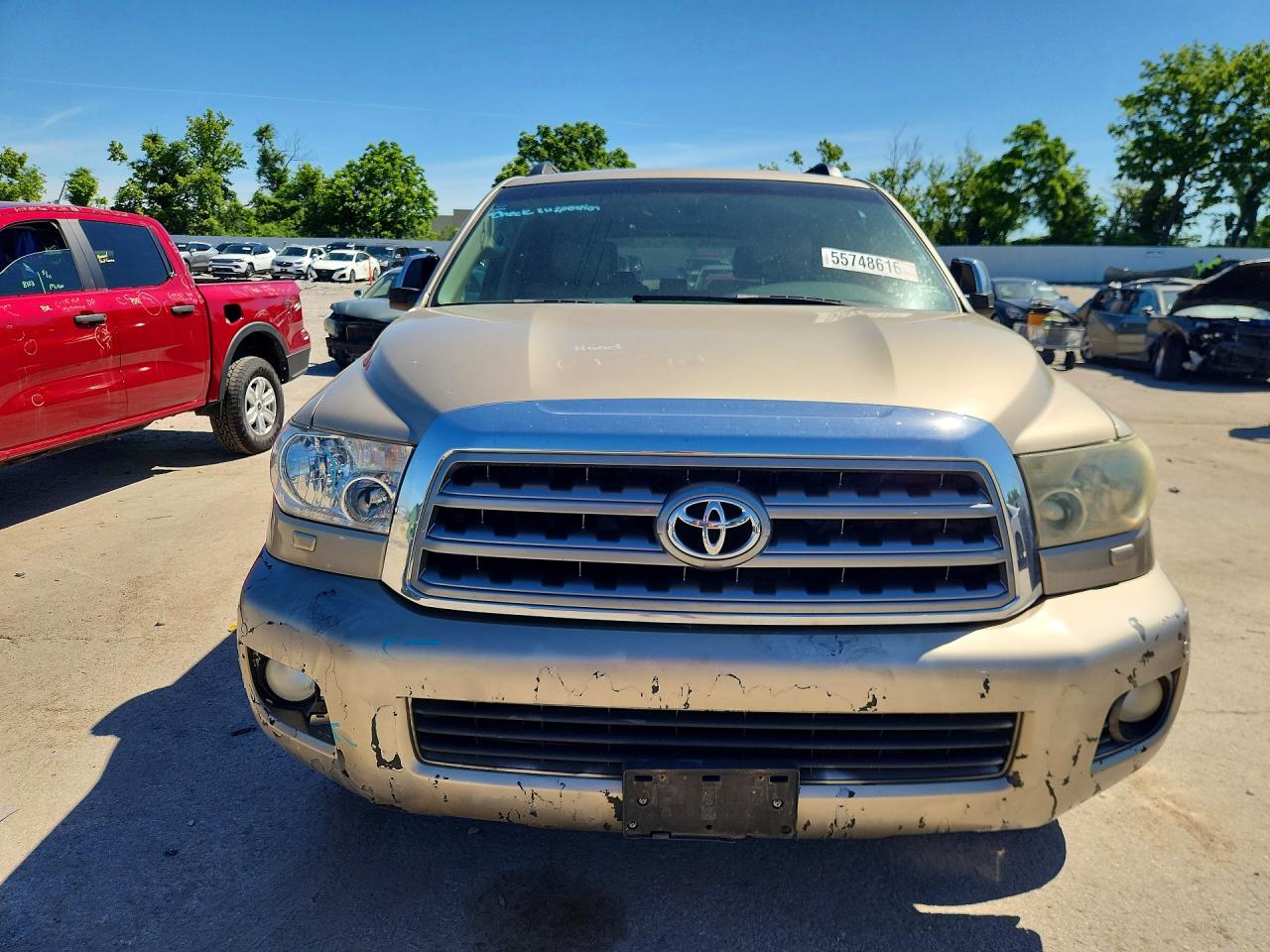 2008 Toyota Sequoia Platinum Gold vin: 5TDBY67AX8S000146