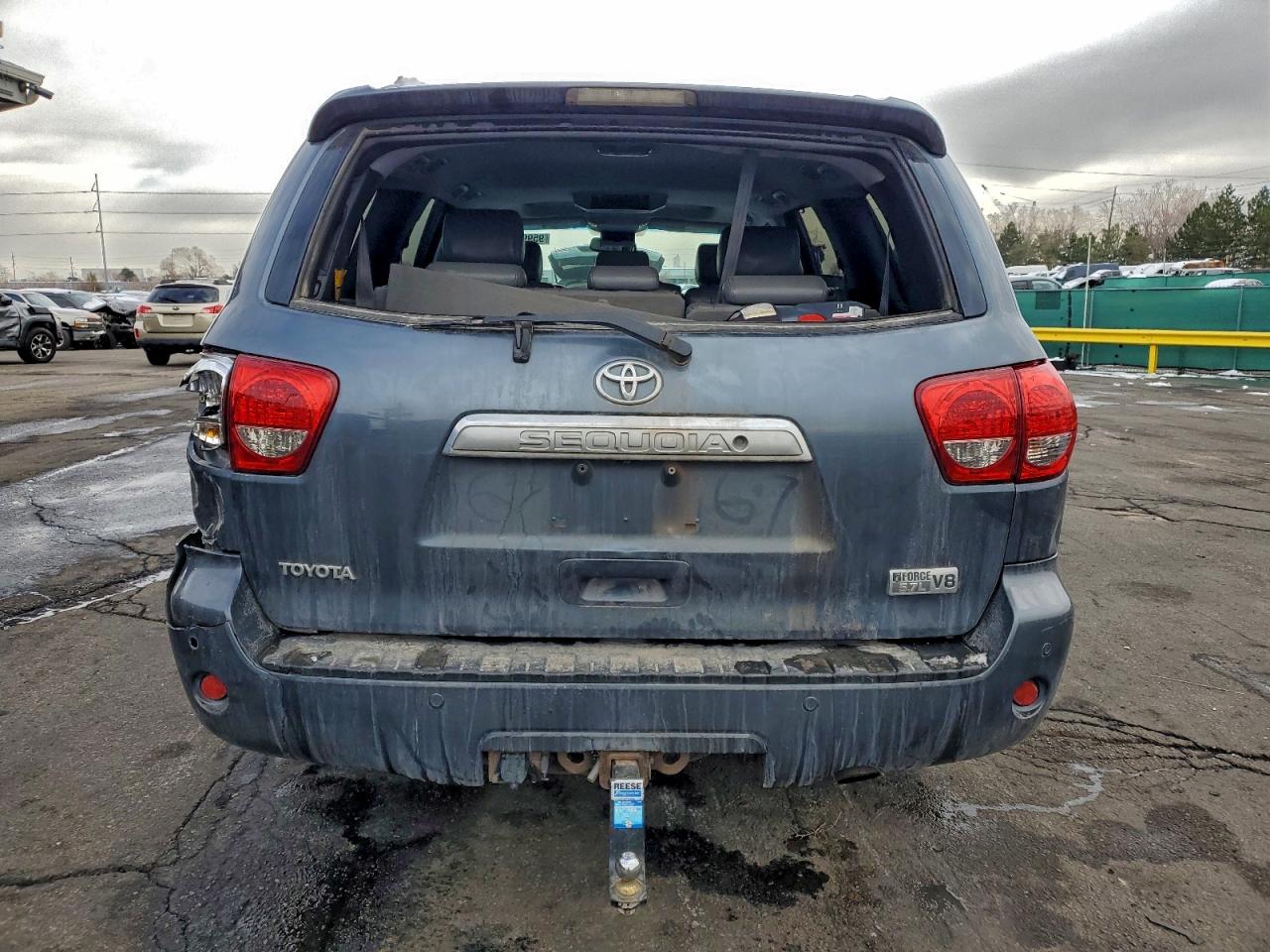 2008 Toyota Sequoia Limited Gray vin: 5TDBY68A08S000820