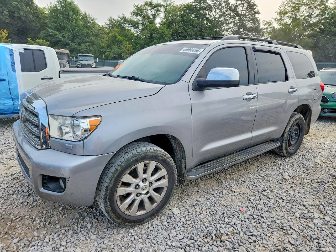 2008 Toyota Sequoia Limited Silver vin: 5TDBY68A08S002633
