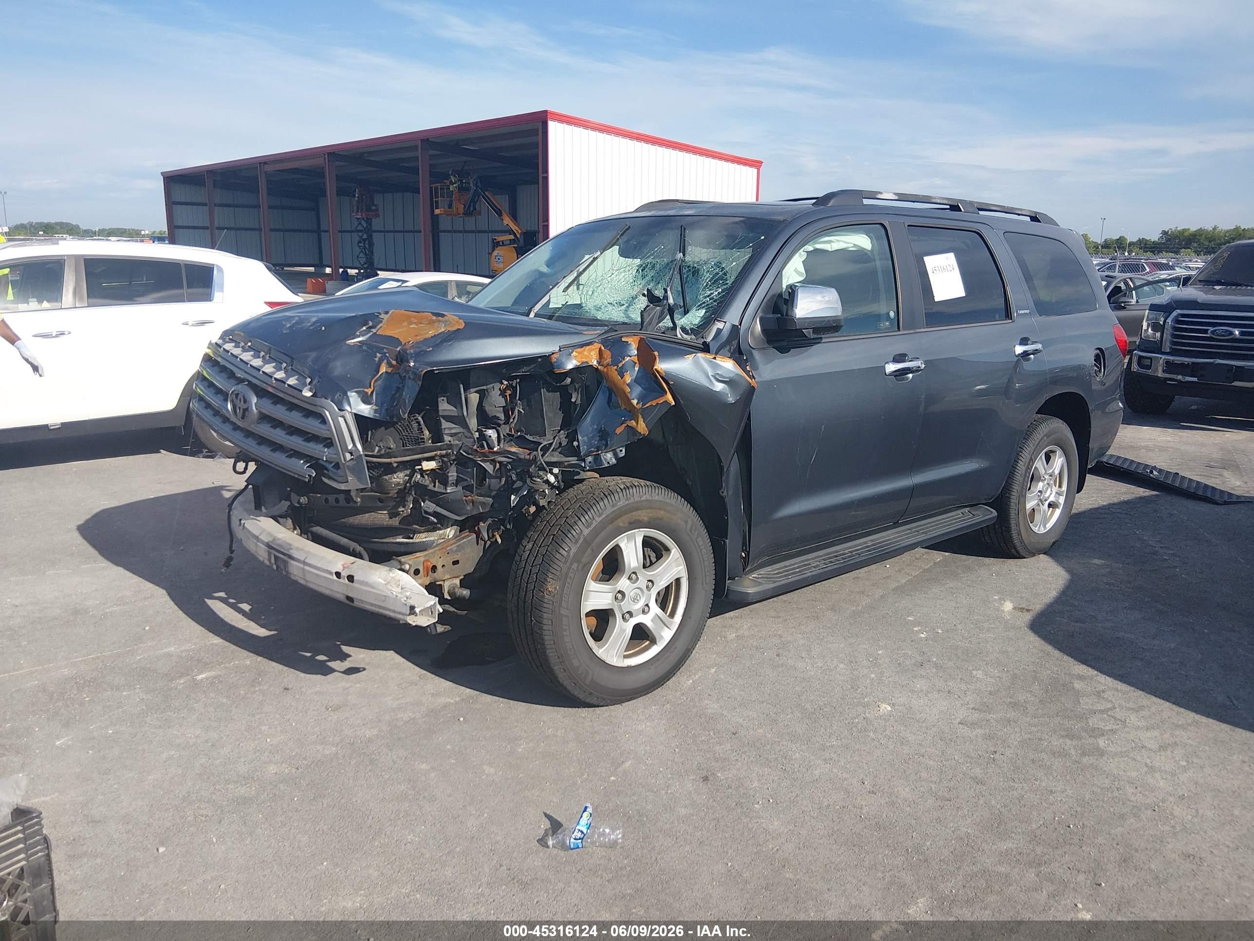 2008 Toyota Sequoia Limited 5.7l V8 Blue vin: 5TDBY68A08S005970