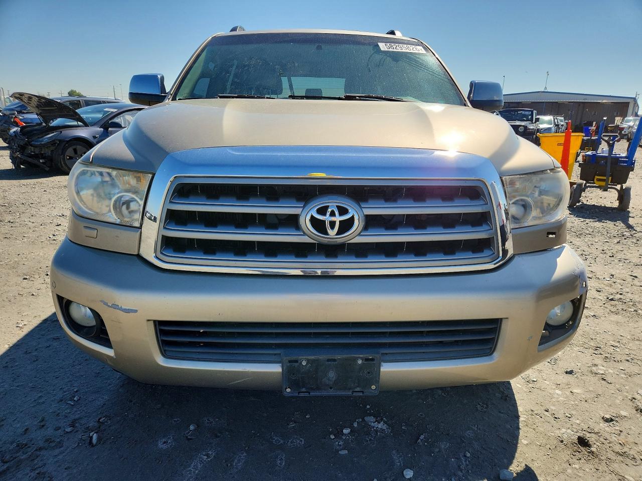 2008 Toyota Sequoia Limited Tan vin: 5TDBY68A28S006201