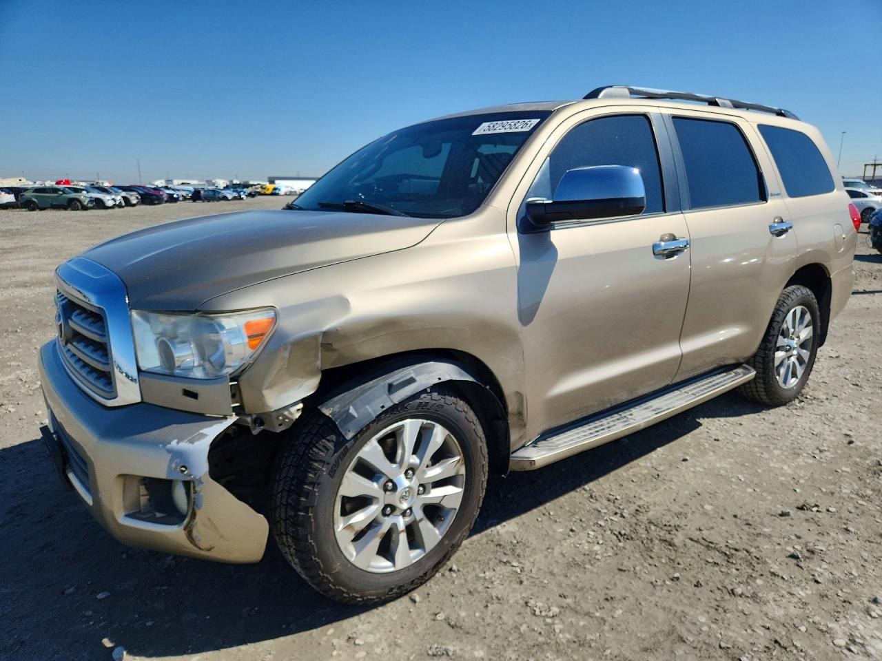 2008 Toyota Sequoia Limited Tan vin: 5TDBY68A28S006201