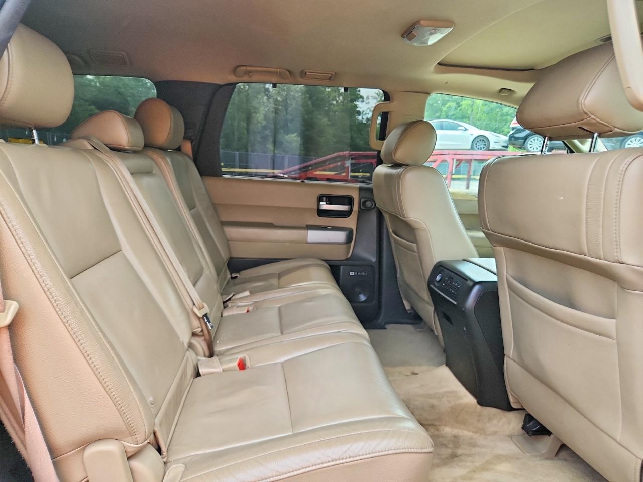 2008 Toyota Sequoia Limited Black vin: 5TDBY68A28S012080