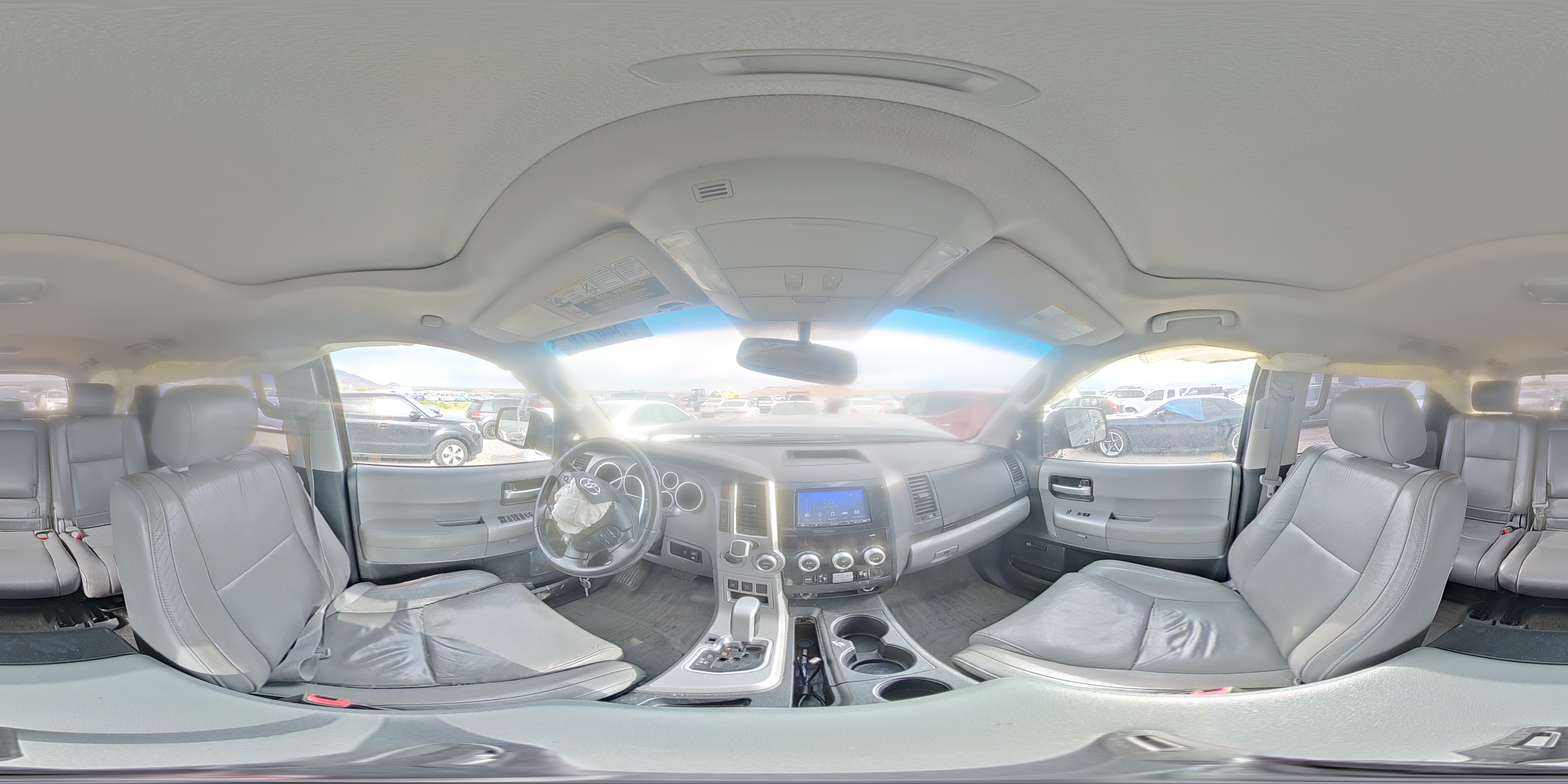 2008 Toyota Sequoia Limited Gray vin: 5TDBY68A28S017795